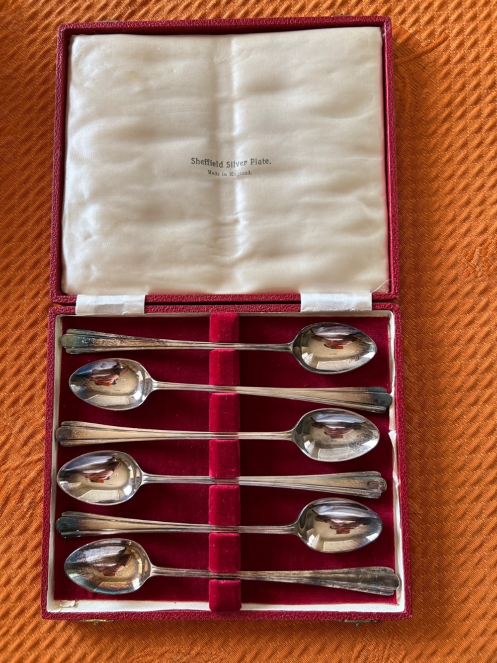 Silver plated desert teaspoons